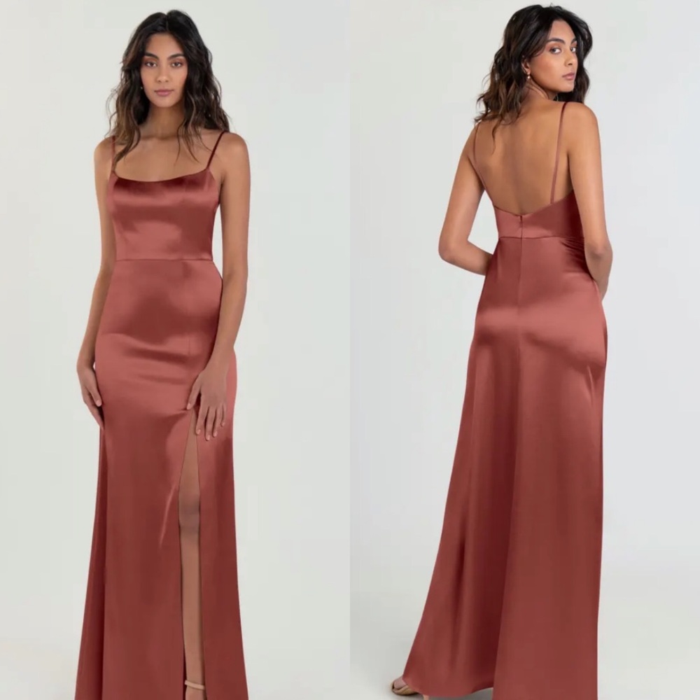Jenny Yoo Bridesmaid Chase Dress in English Rose Anthropologie size 4